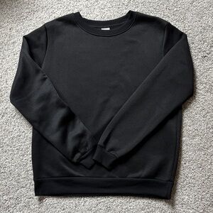 SHEIN Men's Black Crewneck Sweater